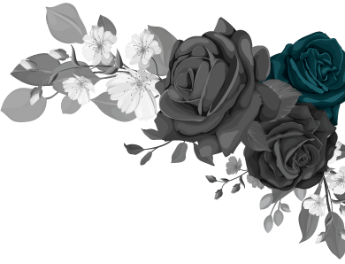 Flower-black-decoration-full